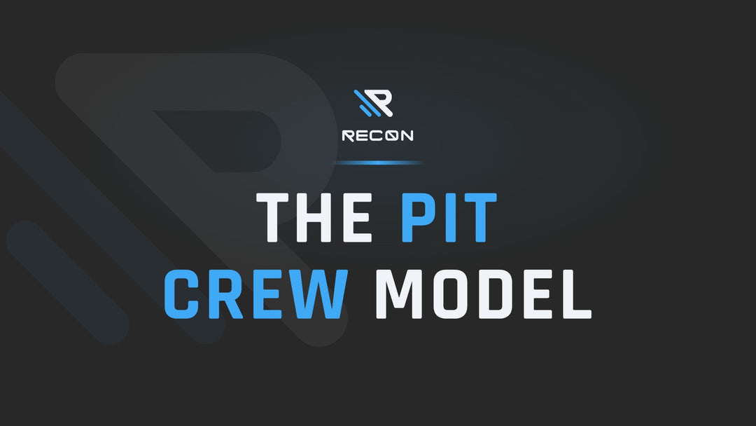 The Pit Crew Model — RECON title card