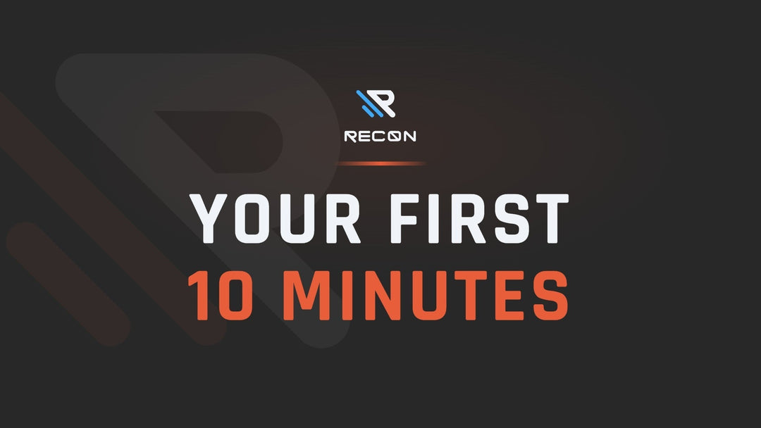 RECON article title card: Your First 10 Minutes