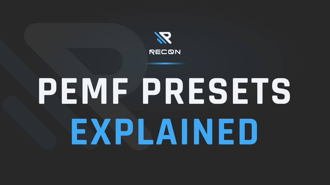 RECON article title card: PEMF Presets Explained