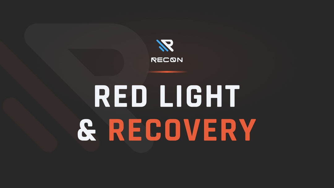 RECON article title card: Red Light Therapy in Your Recovery Routine